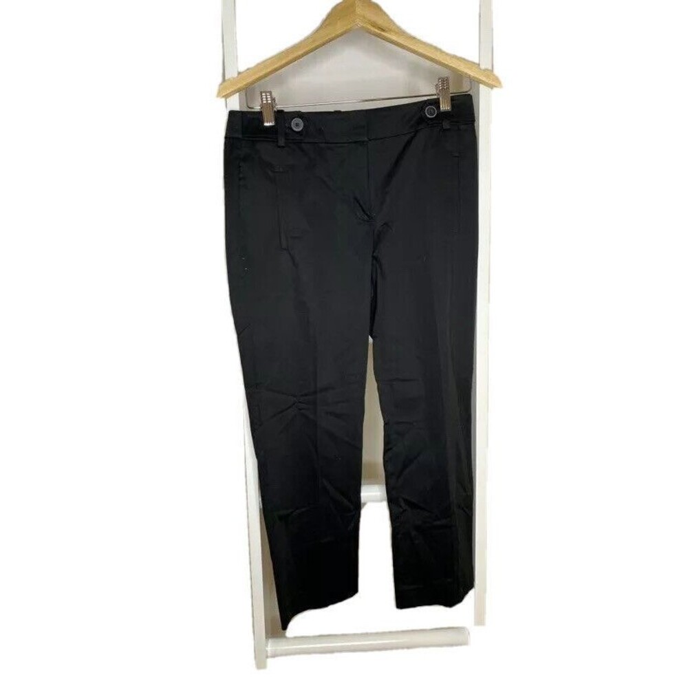 Ann Taylor LOFT Pants Womens 2 Black Curvy Cropped Pockets Stretch Capris New